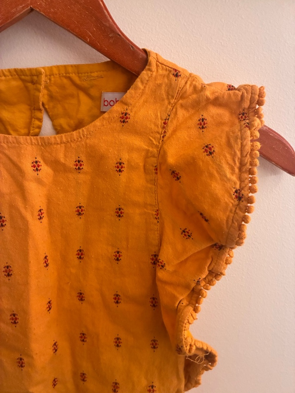 Kids Boboli Flutter Sleeve Tunic Dress